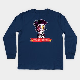 Spamton - "Trade Offer" Kids Long Sleeve T-Shirt